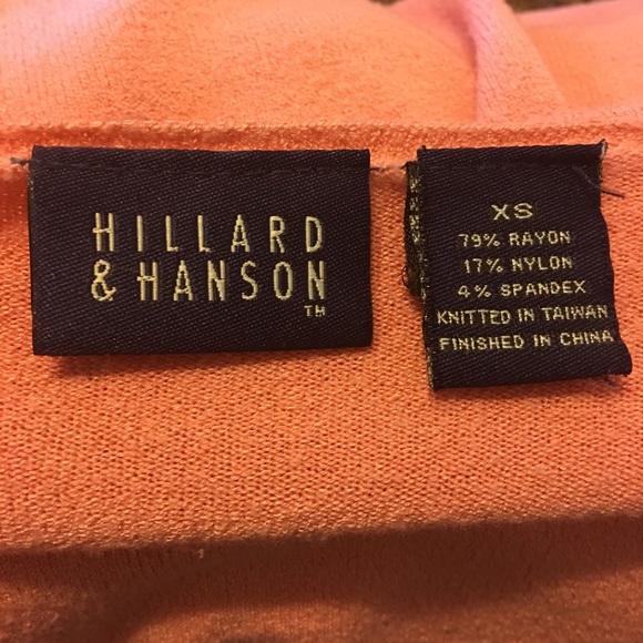 Hillard & Hanson coral pink soft stretchy sweater - Picture 6 of 6